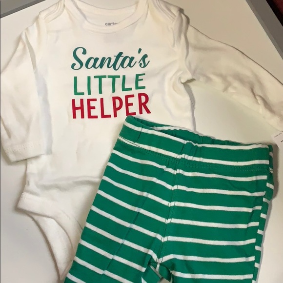 NWT  Carter’s size NB Santa’s Helper onesie - Picture 3 of 5